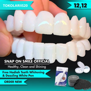 GIGI PALSU SEMENTARA  SNAP ON SMILE asli original Gigi Palsu Original BISA COD GIGI PALSU ATAS BAWAH ORIGINAL PREMIUM TINGGAL PASANG TERLARISS