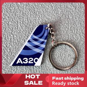 🚚【Local Express Delivery】🚚 1 Piece Both Sides Print Acrylic Airline Pattern Vertical Tail Car Tag Key Accessories Aviation Keychain Backpack Pendant