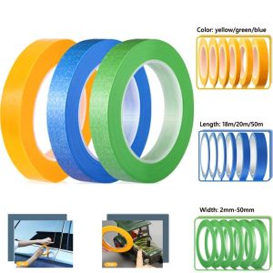 Blue Green Yellow Paint Cleaning Peeling Masking Tape Adhesive DIY Painting Paper Painter Decoration Craft Universal