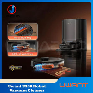 Uwant U300 Smart Robot Vacuum Cleaner Mop Hot Air Panas Sapu Pel Vakum Debu Otomatis