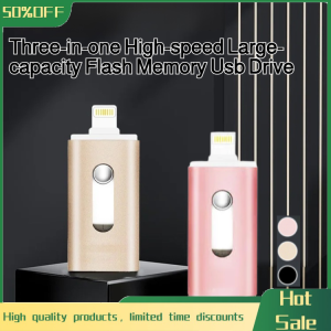 3in1 HighSpeed Large Capacity Flash Drive For Mobile And Computer Users Lightweight Fast Versatile