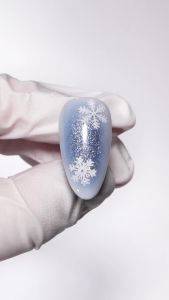 MelodySusie 100Pcs Soft Nail Sponges for Ombre Blue    Nail Art Sponges With Grabbing Pen Blooming Nails Gradient Nail Mani Nail Art Tools
