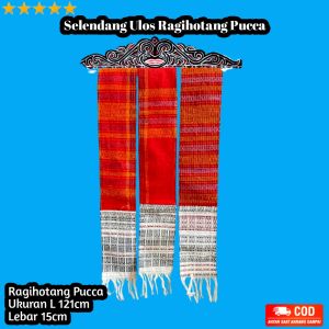 Selendang Ulos Ragihotang Pucca / Selendang Ragihotang Bolak Balik / Selendang Adat Batak / P N