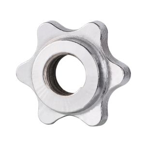 SKJK Standard Durable Fixed Dumbbell Spin-lock Weight Lifting Accessories Dumbell Accessory Hexagon Nut Collar Screw Barbell Bar Dumbell Nut