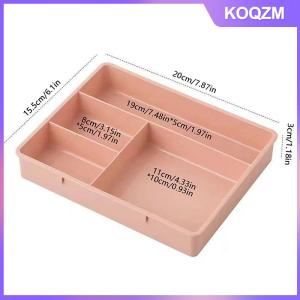 N2HAO Desk Drawer Organizer Stackable Multi-cell Desktop Storage Bin Tray Multi-Purpose Divider Container for Household Office Home