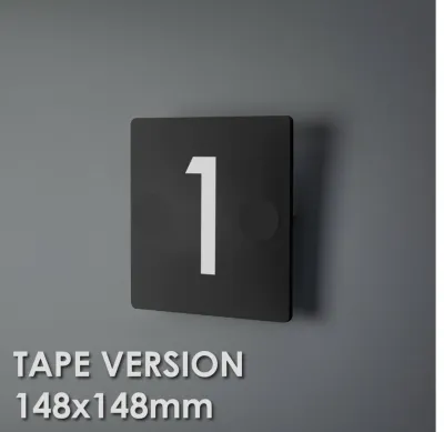Contemporary Modern House Number Sign Printed Address Signage - tanda rumah custom- 门牌定制商用家用 - வீட்டு எண் - glossy matte