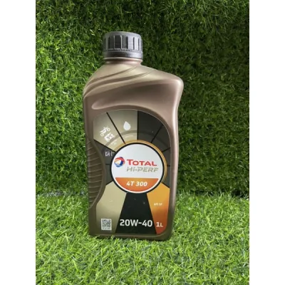น้ำมันเครื่อง TOTAL Hi-PERF 4T 300 SAE 40 ขนาด 1.L สำหรับมอเตอร์ไซค์