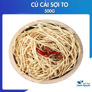 Củ cải khô 500g dai giòn ngọt dùng nấu canh xào thịt làm gỏi nộm nấu món chay thơm ngon