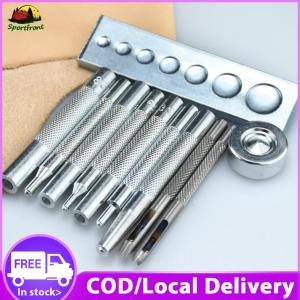 [Local Delivery] 11pcs Snap Button Fastener Set Metal Leather Craft Snaps Fasteners DIY Studs Buttons Installation Hand Punch Tool