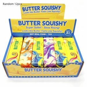 GENENIC Slow Rising Butter Stick Fidget Toy Slow Rebound 13.5cm Length Butter Stick Squishy Toy Sensory Toy Bar Squeeze Butter Stick Squeeze Toy Halloween
