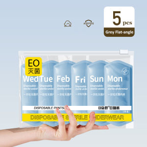 5PCS Disposable Men Underwear L-4XL Elastric Men Shorts Portable Disposable Underpants for Trip Briefs Men Underpants