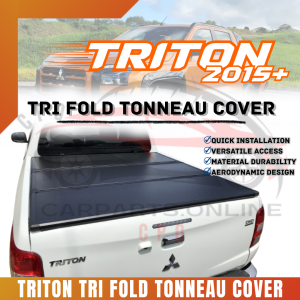 CPO TRI FOLD TONNEAU COVER TRITON 2015+ (ABS) BLACK HT208 (11824)