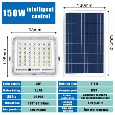 OXHEAD solar lamp home outdoor garden lamp street lamp LED highlight lens high-power solar project lamp
