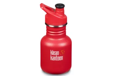 Klean Kanteen Kid Classic 12oz Bottle with Kid Sport Cap & Cover
