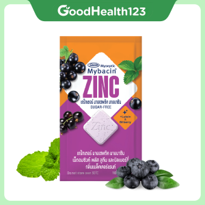 [Hộp 20 gói] Kẹo Ngậm Mybacin Zinc Plus – The Mát Sảng Khoái - Hàng Thái Lan