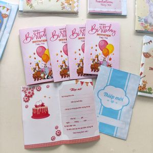 (COMBO 30 THIỆP )Thiệp thôi nôi dễ thương size nhí