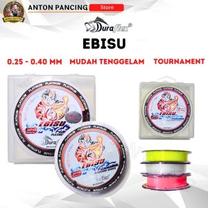 Senar Pancing Duraflex Ebisu Platinum 150 M Japan Material 0.25 0.28 0.30 0.33 0.35 0.40