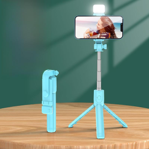 R1S - SELFIE STICK WITH TRIPOD STAND AND LED FILL LIGHT BLUETOOTH REMOTE CONTROL