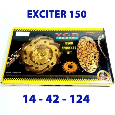 Nhông Sên dĩa Exciter 150 - 155 YGR Bộ 3 Nhông Xích chất lượng cao lắp xe hãng Ya