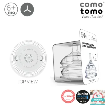 Comotomo Silicone Nipples（Twin Pack）