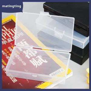 matingting Hộp đựng đồ bằng nhựa trong suốt hộp dán sắp xếp hình chữ nhật hộp đựng đồ để bàn hộp đựng trang sức bền chống bụi chụp nhanh