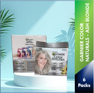 【Pack of 6】 #Ash Blonde - Garnier Hair Color Naturals Ultra Color SACHET Hair Dye