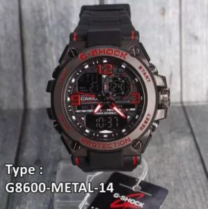 JAM TANGAN PRIA SPORT G SHOCKK/GYM/MILITARY/MOTORCROSS/ GSHOCKK GST 8600 DUAL TIME WATER RESIST