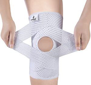 NEENCA Bandage Knee Pads with Side Stabilizers for Meniscal Tear Knee Pain ACL MCL Arthritis Injuries Recovery Breathable Mesh Knee Support