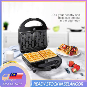 Waffle Toaster Square Electric Waffle Maker Waffle Kek Telur Non-stick Fried Egg Cake Pembakar Waffle Machine Mini Sandwich Oven Waffle Pots Pancake Breakfast Pan Cake Oven Pan Wafer 华尔夫饼机