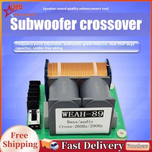 [Ueb]Audio Crossover Filter Adjustable Frequency Point Crossover Frequency Distributor Divider for Home Theater Car Speakers