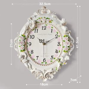 xpkQ Nordic Silent Wall Clocks Decoration Electronic Luxury Living Room Wall Clocks Elegant Italian Design Home Decor Wandklok LLWC N7Y3P