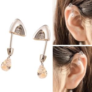 กระดุมกระดูกอ่อนต่างหูเจาะลายหยดน้ำที่ทันสมัยสำหรับสวมใส่ทุกวัน