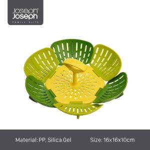 Joseph Joseph Lotus Foldable Steam Rack Mini Steamer Adapts to Various Pot Sizes