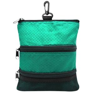 COLORF Portable Golf Ball Bag Three Layer Waterproof Golf Storage Bag Multipurpose Durable Golf Pouch Outdoor Golf