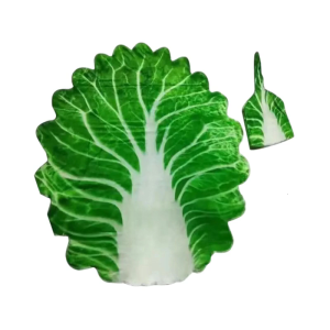 Cabbage Pattern Quilt Breathable Receiving Blanket Pram Blanket for Newborns Toddler 0-3 Year Swaddles Wrap with Hat