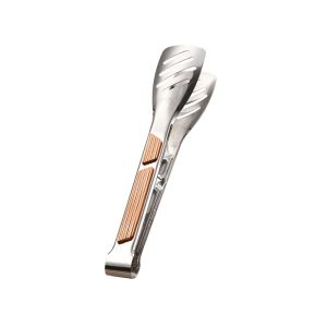 5210A 304 สแตนเลส คีบบาร์บีคิว 8-12นิ้ว ด้ามยาว คลิปบุฟเฟ่ต์ย่างเนื้อ ของใช้ในครัว ไม่ลื่น ชุดเครื่องมือทำอาหาร