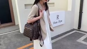 New Womens Backpack Fashion Versatile Backpack Network Red Explosion Travel Bookbag