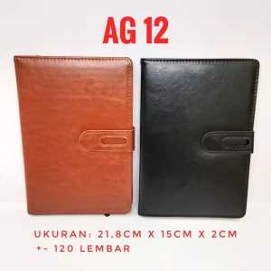 ag12 agenda kulit a5 memo souvenir kantoran barang promosi kulit sintetis block note buku tulis custom