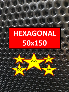 Plat Speaker - 50x150 cm - Hexagonal - Ram Speaker - Grill Speaker - Plat Lubang