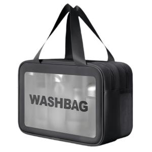 Clear Makeup Bag Large Capacity Cosmetic Bag Waterproof Wash Bag Handheld Travel Toiletry Bag Makeup Storage Bag