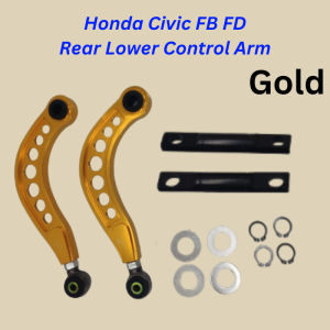 Honda Civic FD FB Rear Lower Arm Suspension Control Arms Alloy High Quality (Gold / Silver)