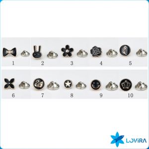 LoviRa Anti-Exposure Pearl Decorative Buttons Twist No Seam Button Flower Snaps Fastener Buttons