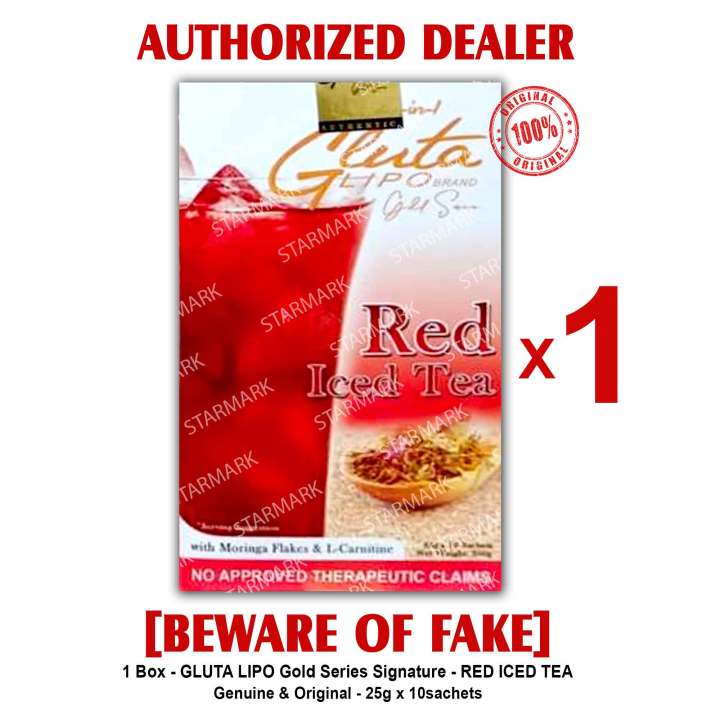 Glutalipo Gold Series Red Iced Tea Icedtea Icetea Ice Tea Gluta Lipo