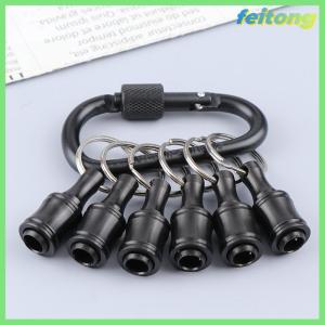 【feitong】🚕🚕【HOT SALE】 6Pcs Set Bit Holder 1 4 Inch Hex Screwdriver Bits Holder Extension Bar Keychain Adapter Drill Bits Change Screw Bit Holder