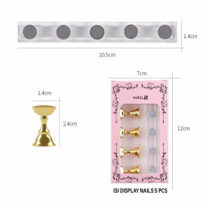 Display magnet nail art wedding palet stand holder standing magnetic acrylic 5 jari papan display kuku palsu estetik