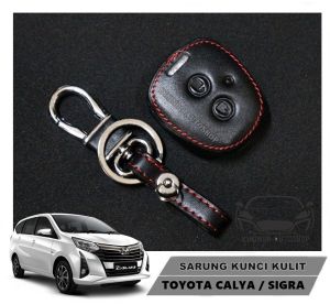 Leather Key Cover / Sarung Kunci Kulit Toyota Calya Sigra