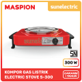 Maspion S-300 Kompor Listrik Heater Wire Plate 300 Watt MSP S300 / S 300 - Merah. 