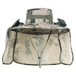 Đôi sử dụng năng lượng mặt trời làm mát vui vẻ hat với bảo vệ khỏi ánh mặt trời rộng brims Mũ ngư dân cho dã ngoại ngoài trời Nam Nữ Phi giới tính