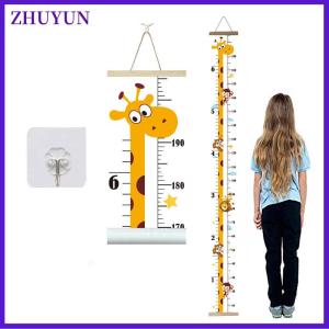 ZHUYUN Wooden Wall Hanging Wall Sticker For Kids Room Decoration Height Measure Ruler Wallpaper Baby Growth Chart Decor On The Wall