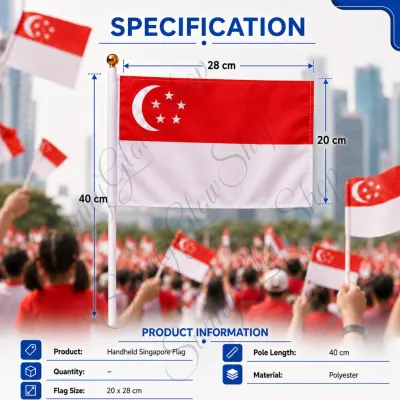【SG Local Stock】 Singapore Flag Keychain NDP 2026 SG61 61st Anniversary Metal Keyring National Day Door Gift Souvenir